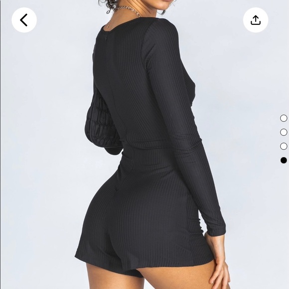 Princess Polly Black Romper - Picture 3 of 4